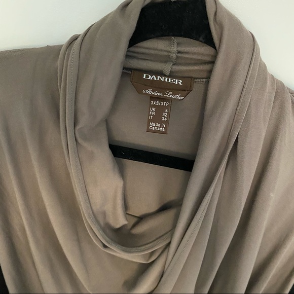 Danier genuine leather cardigan XS - Picture 3 of 4